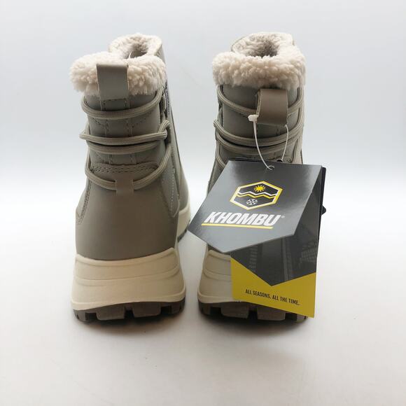 Khombu Womens Sarah Winter Boots Size 8 Taupe Grey Water Repellent Resistant NIB - Picture 8 of 10